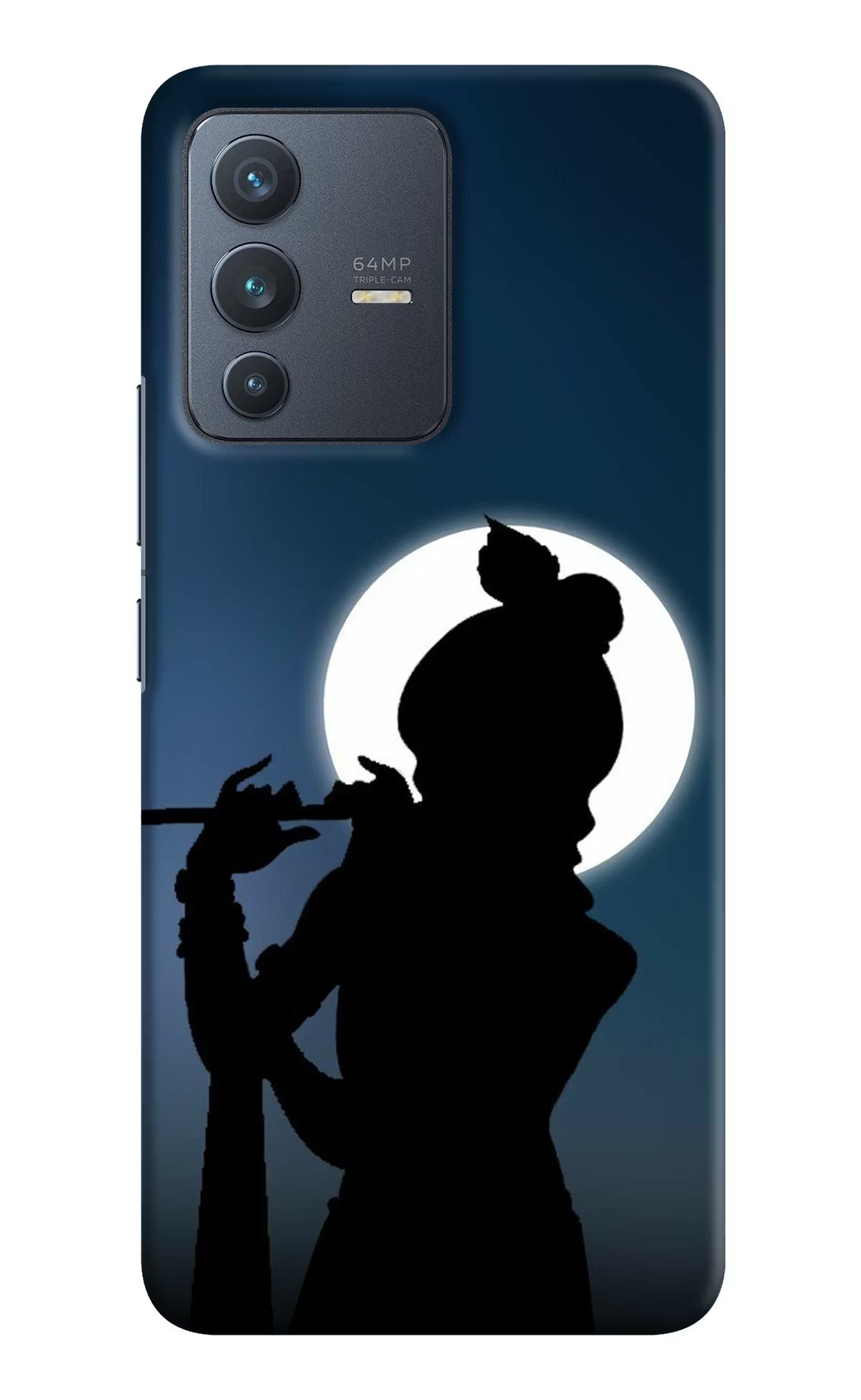 Shri Krishna Silhouette Vivo V23 5G Hard Case Back Cover by Casekaro
