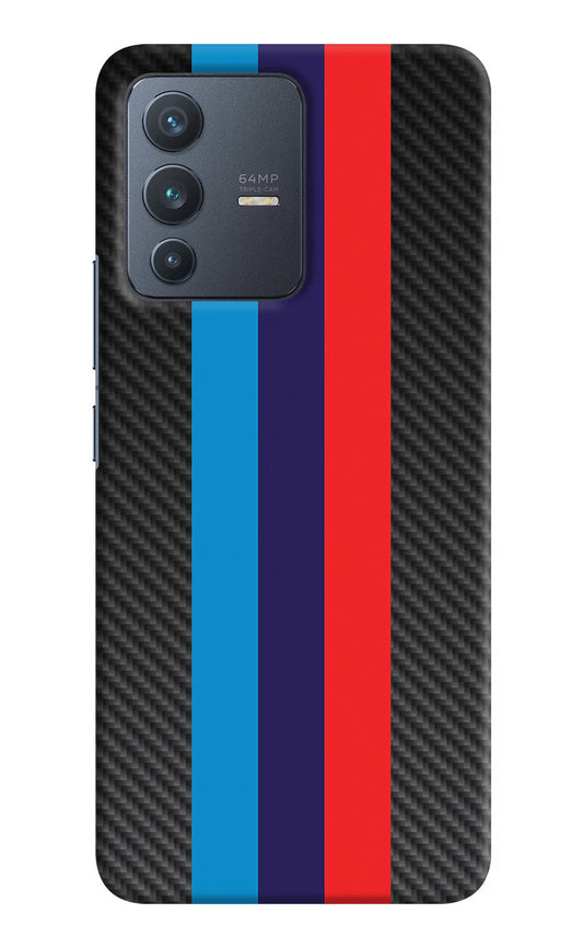 BMW Stripes Pattern Vivo V23 5G Hard Case Back Cover by Casekaro