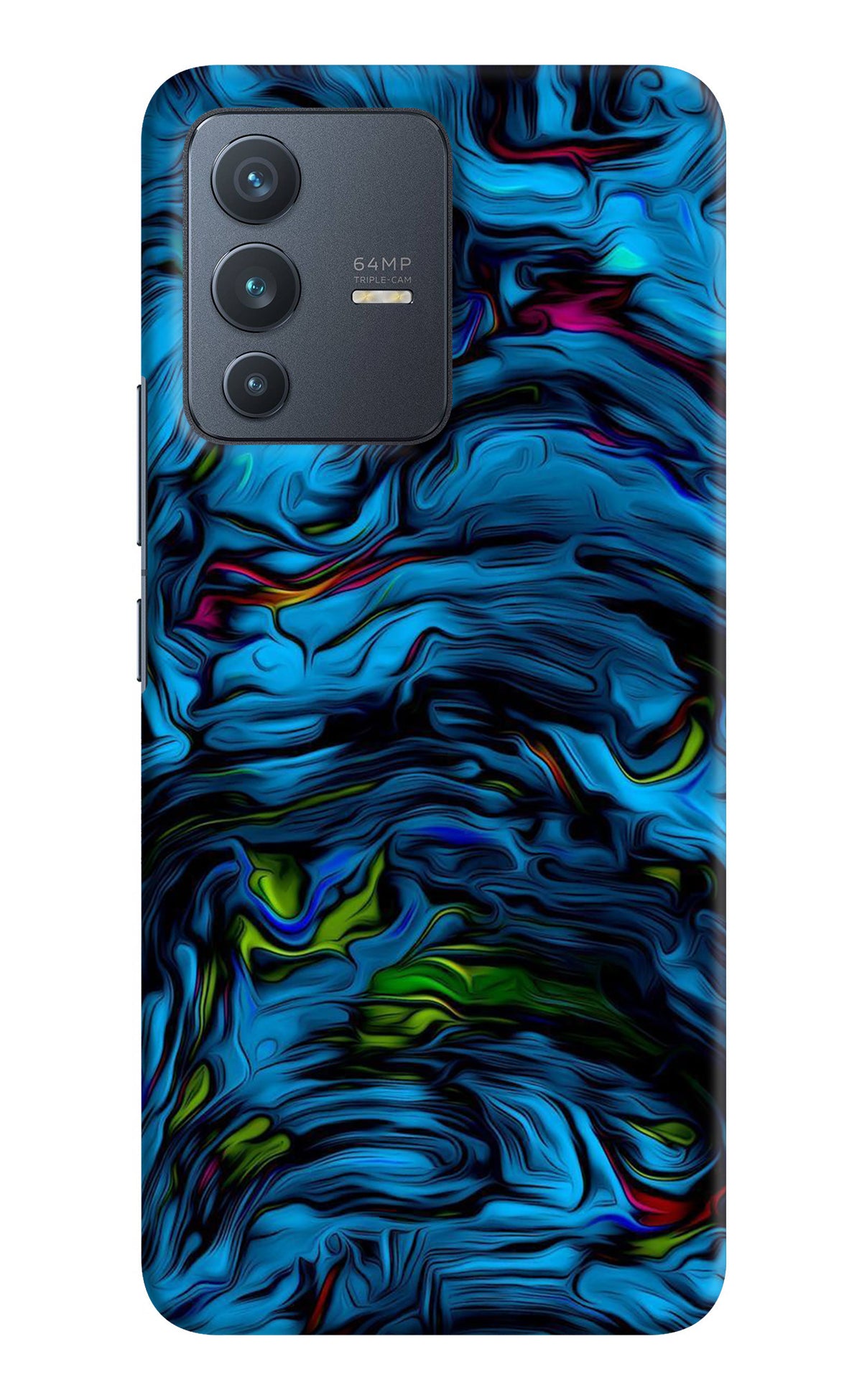 Dark Blue Abstract Vivo V23 5G Back Cover