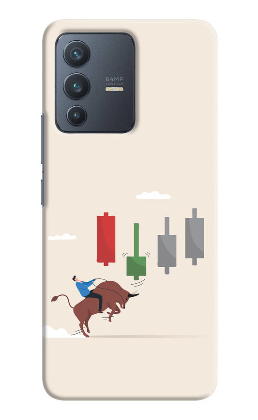 Bull Trading Momentum Vivo V23 5G Hard Case Back Cover by Casekaro