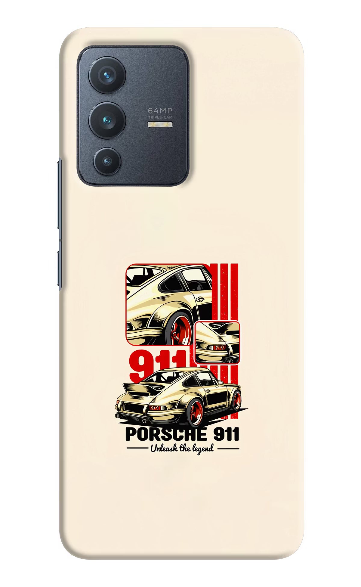 Classic Porsche 911 Vivo V23 5G Hard Case Back Cover by Casekaro
