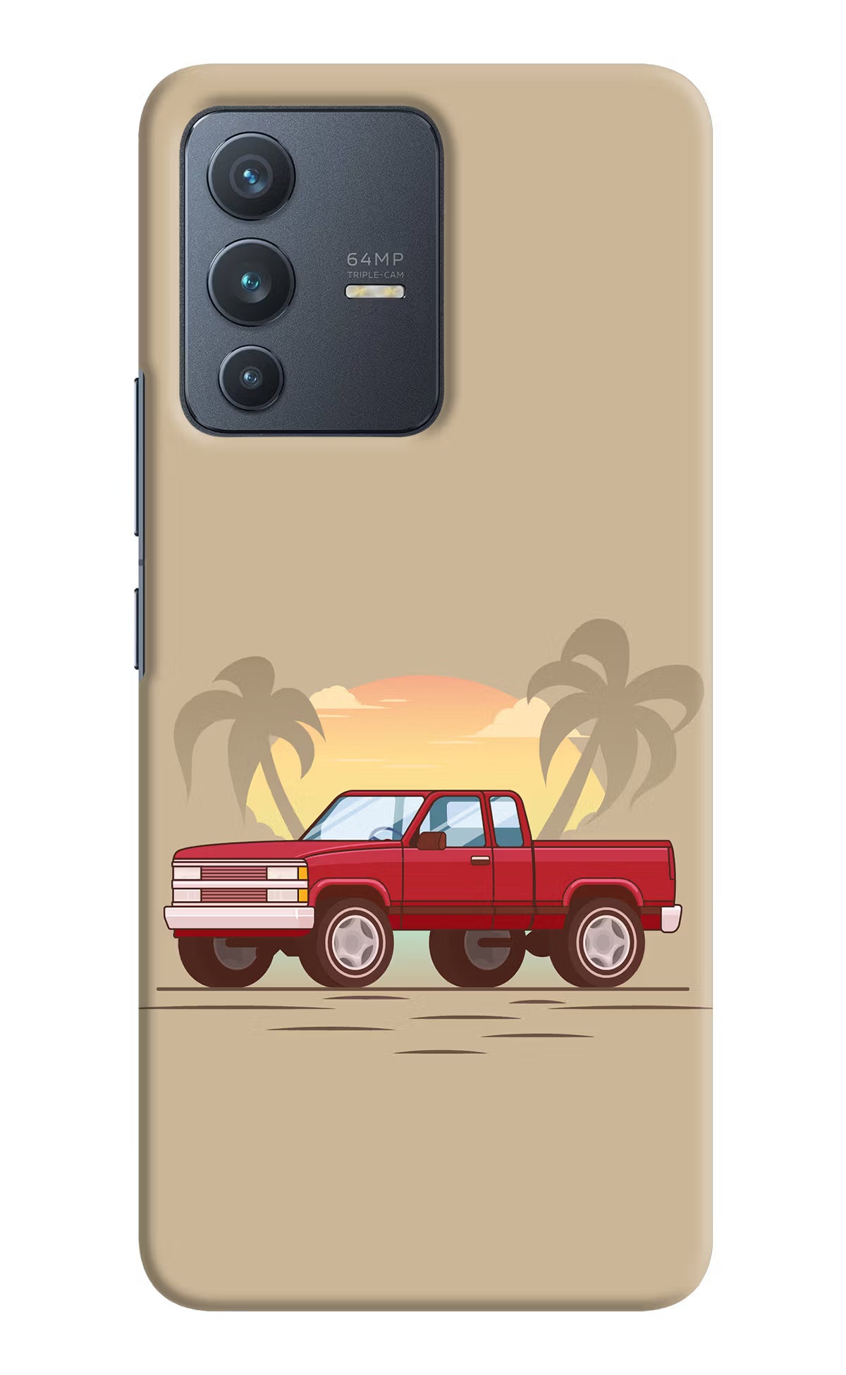 Desert Classic Drive Vivo V23 5G Hard Case Back Cover by Casekaro