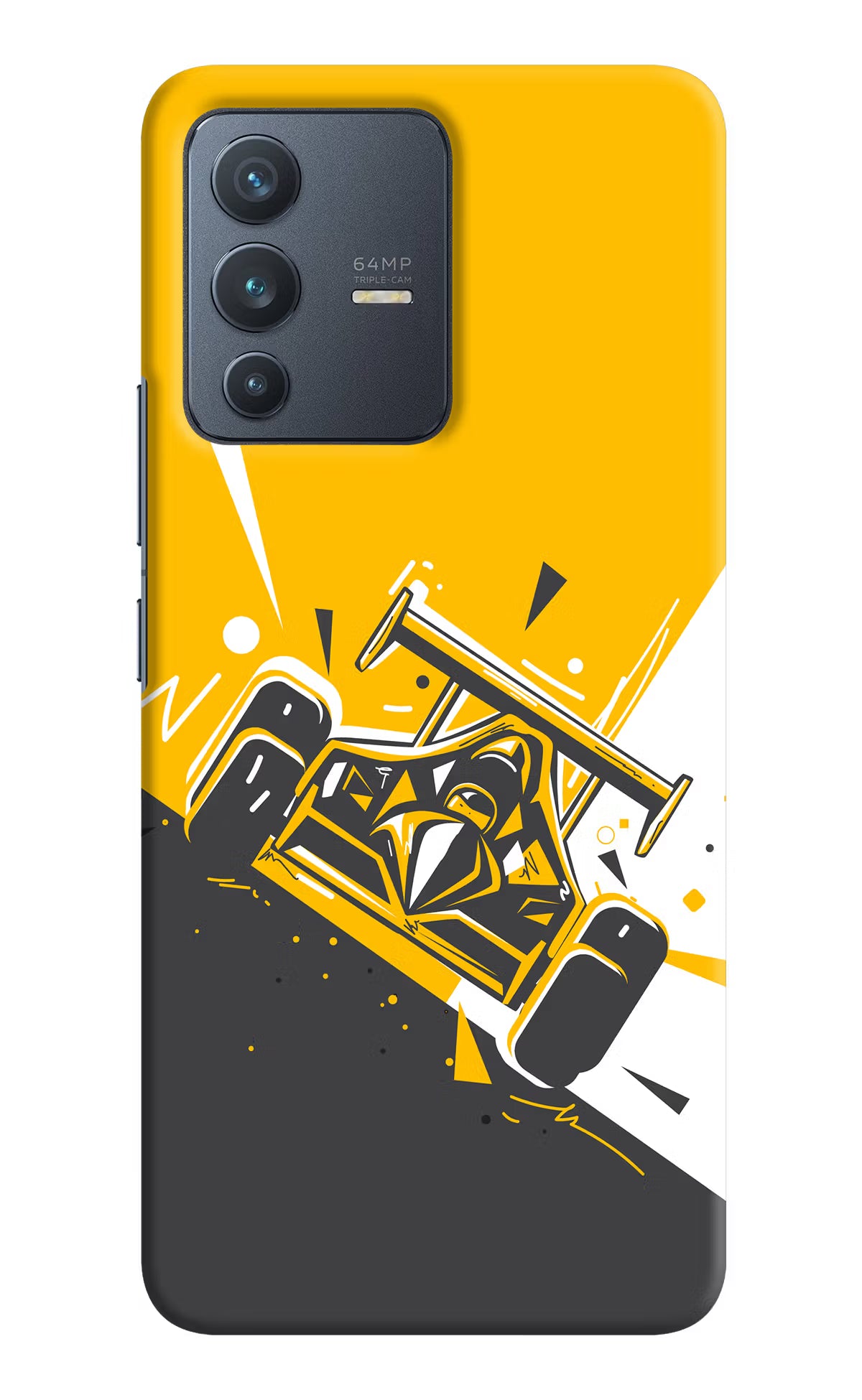 Track King Vivo V23 5G Hard Case Back Cover by Casekaro