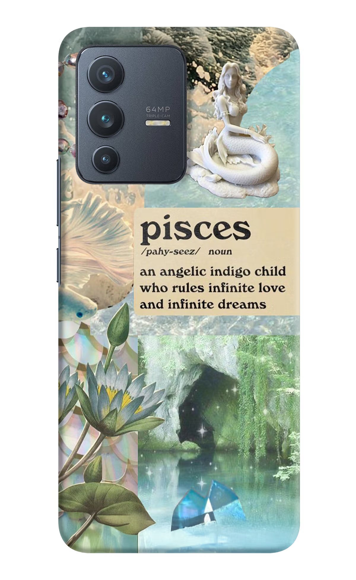 Pisces Zodiac Vivo V23 5G Hard Case Back Cover by Casekaro