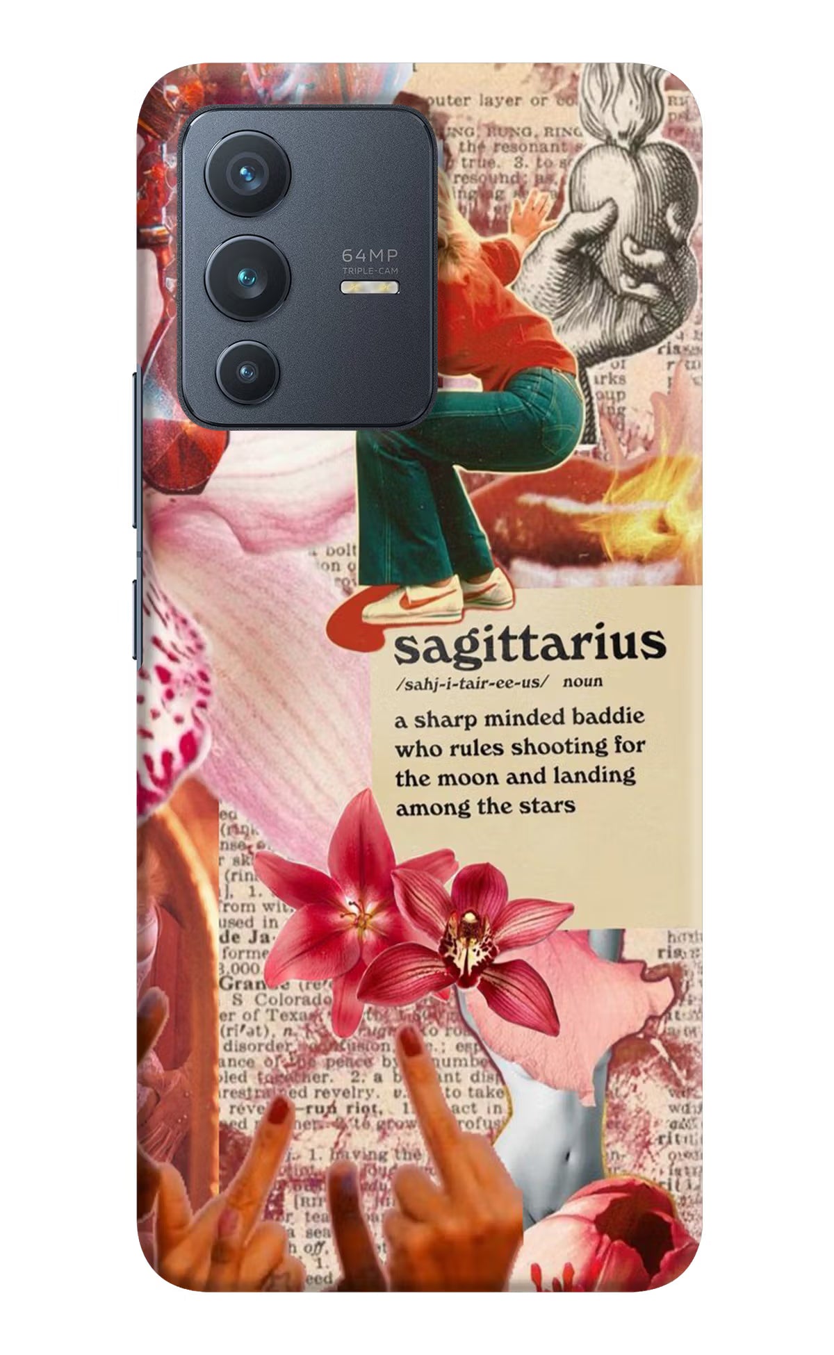 Sagittarius Zodiac Vivo V23 5G Hard Case Back Cover by Casekaro