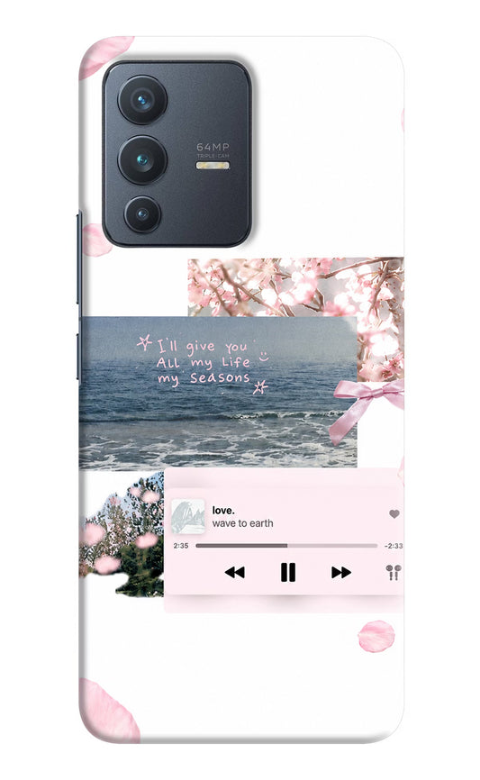 Wave to earth Vivo V23 5G Hard Case Back Cover by Casekaro