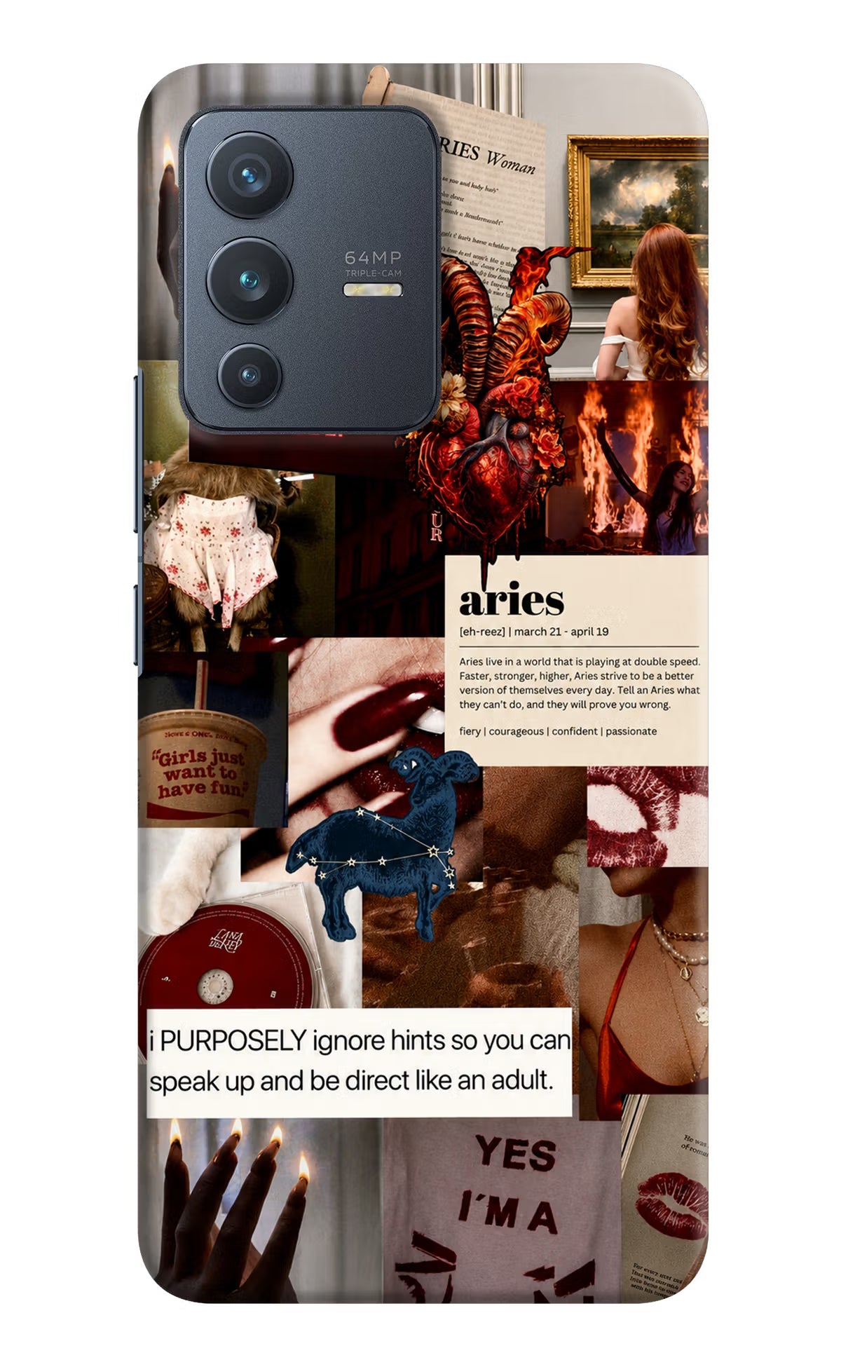 Zodiac Aries Vivo V23 5G Back Cover