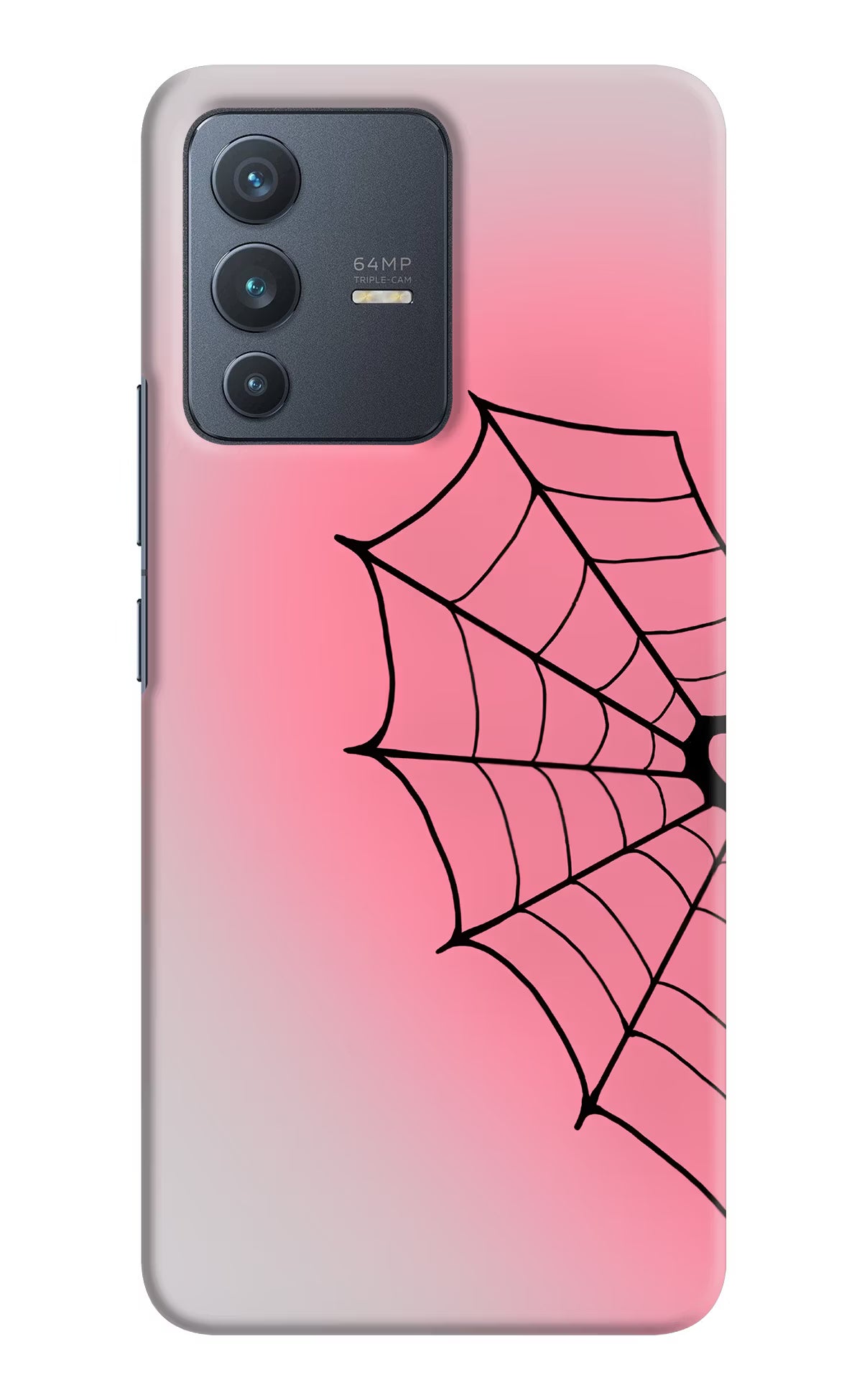 Pink Web Vivo V23 5G Back Cover