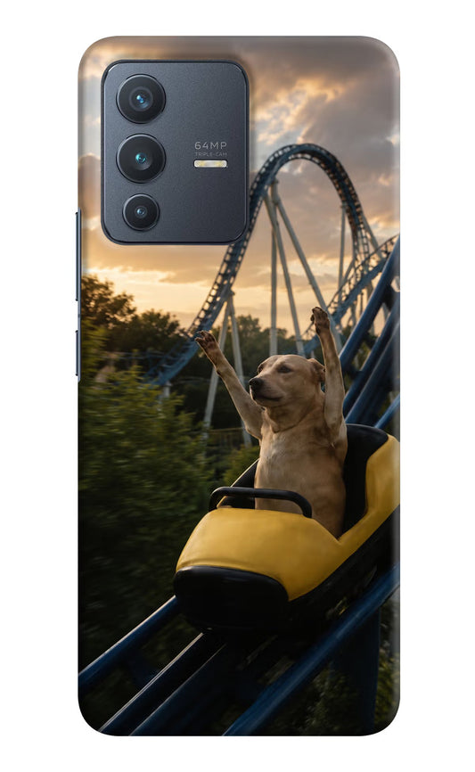 Rollercoaster Dog Vivo V23 5G Hard Case Back Cover by Casekaro