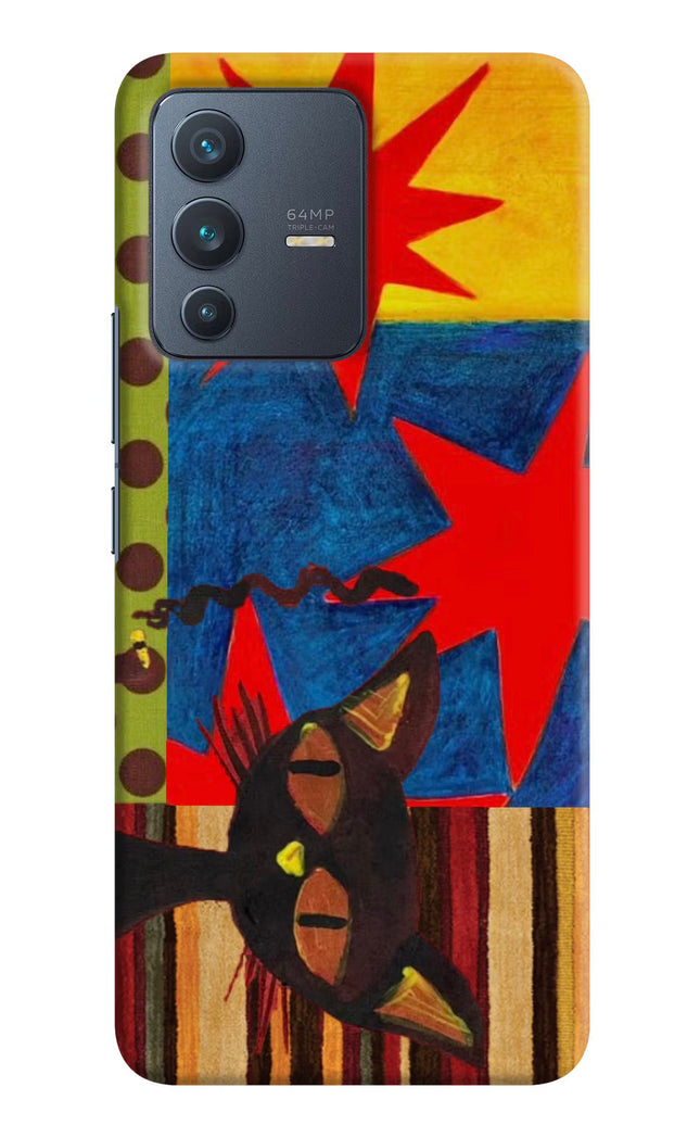 Pop Cat Vivo V23 5G Hard Case Back Cover by Casekaro