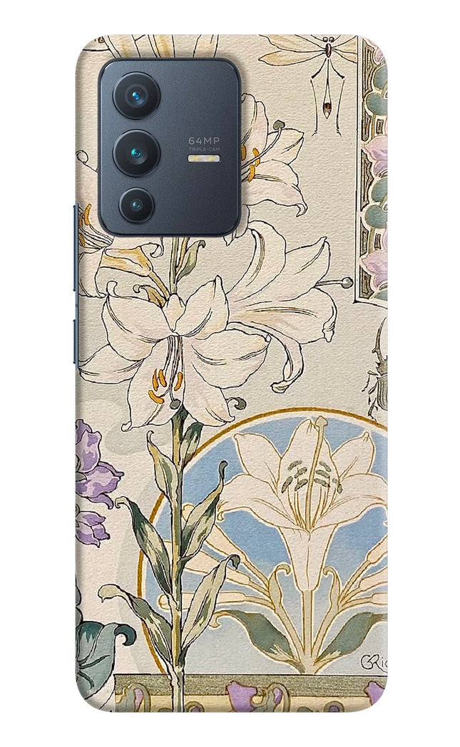 White Lily Vivo V23 5G Hard Case Back Cover by Casekaro