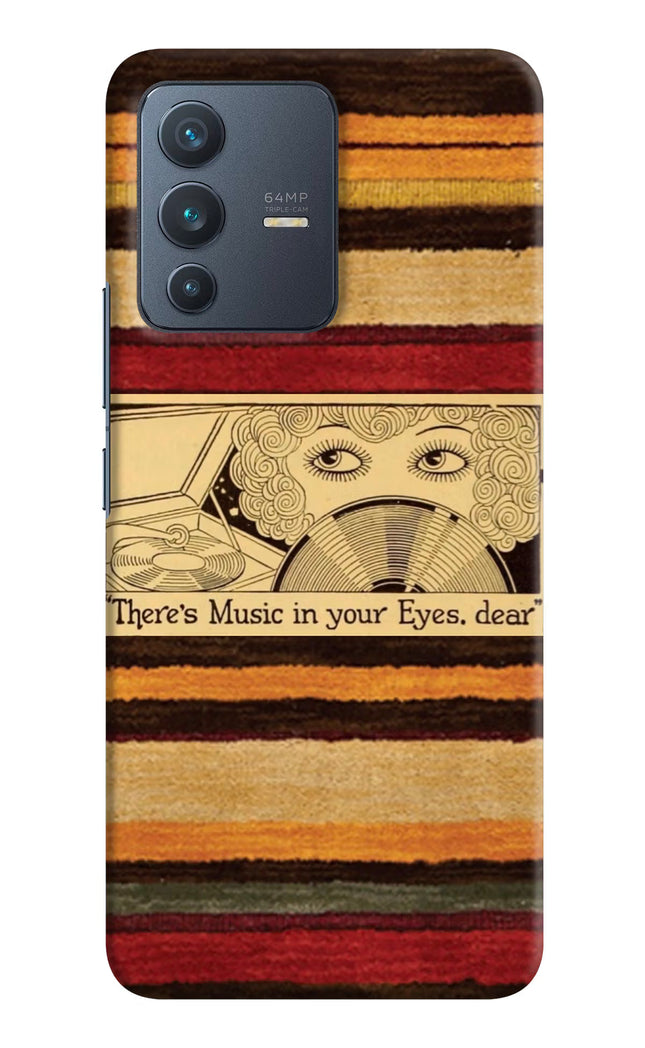 Vinyl Stripes Vivo V23 5G Hard Case Back Cover by Casekaro