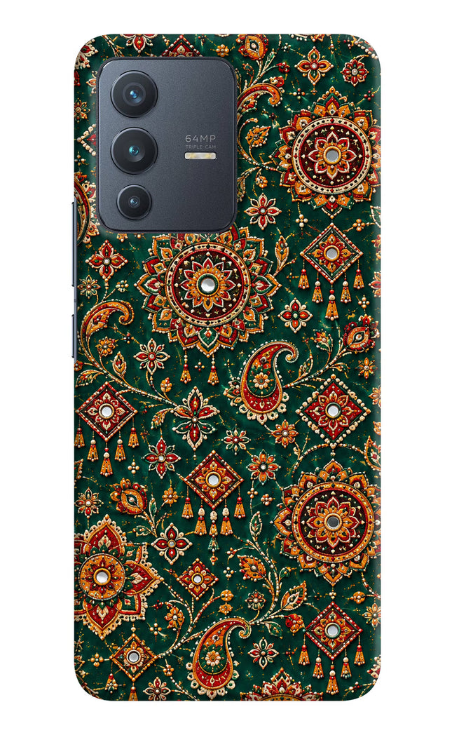 Green Pataka Vivo V23 5G Hard Case Back Cover by Casekaro