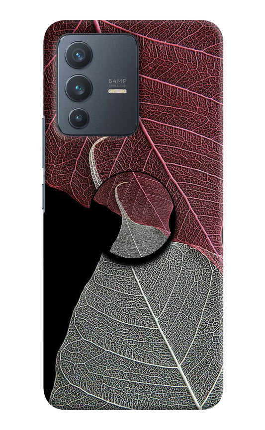 Leaf Pattern Vivo V23 5G Pop Case by Casekaro
