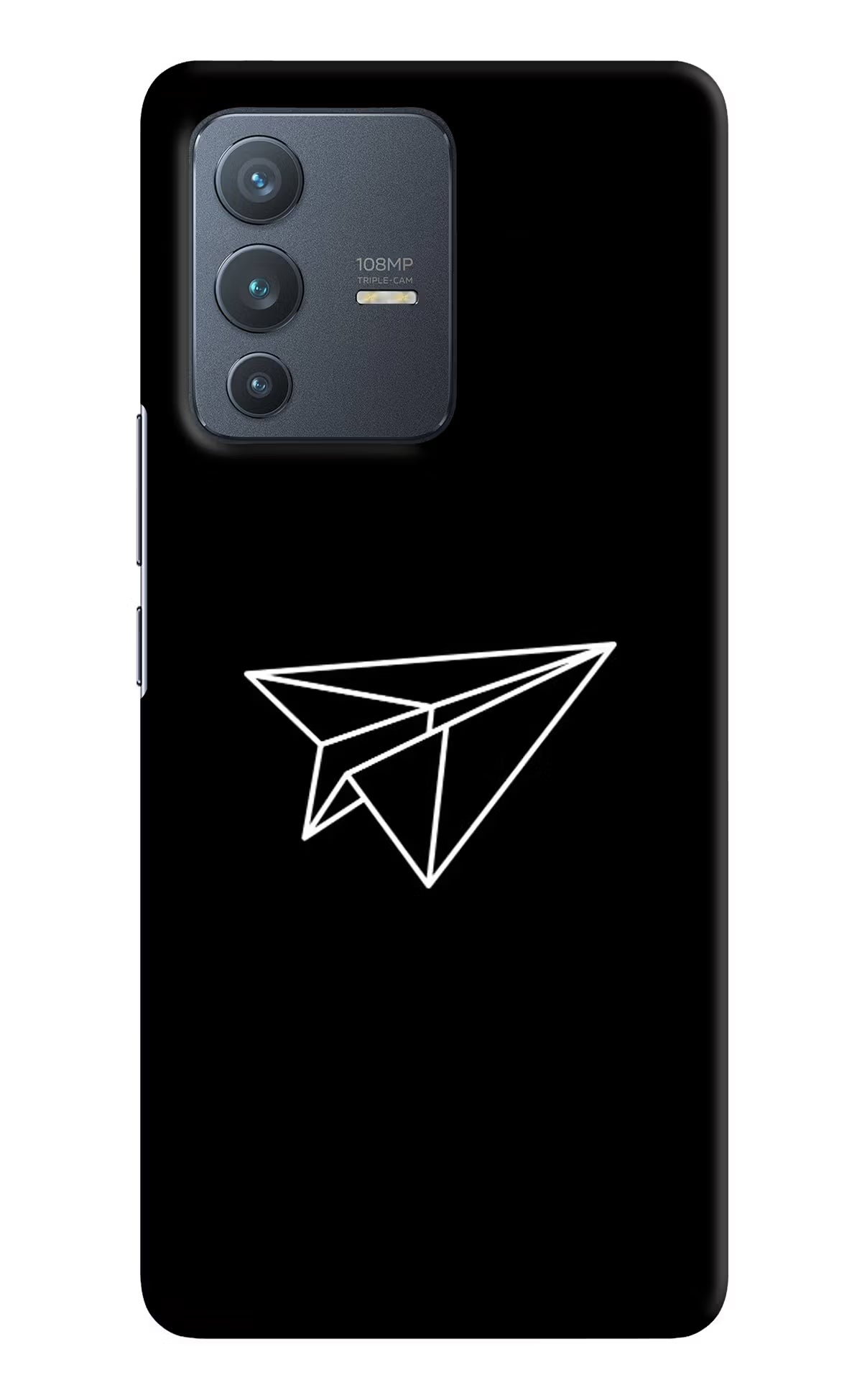 Paper Plane White Vivo V23 Pro 5G Hard Case Back Cover by Casekaro