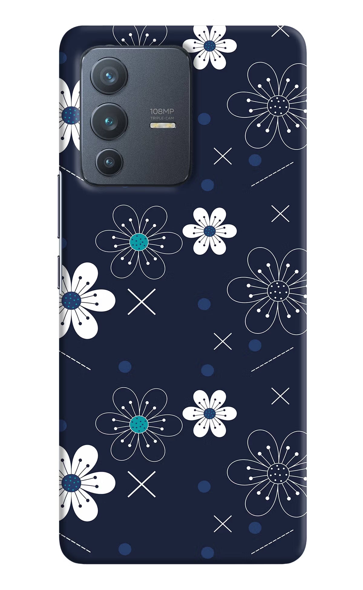 Flowers Vivo V23 Pro 5G Hard Case Back Cover by Casekaro
