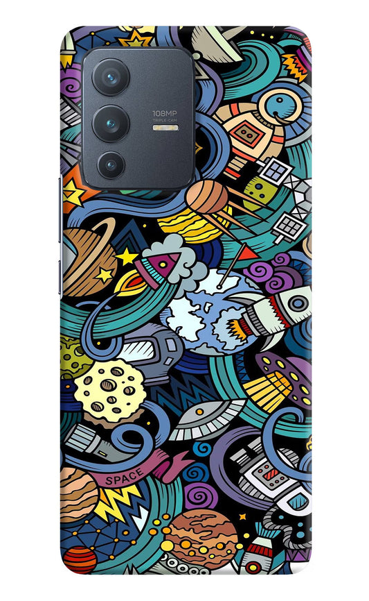 Space Abstract Vivo V23 Pro 5G Hard Case Back Cover by Casekaro