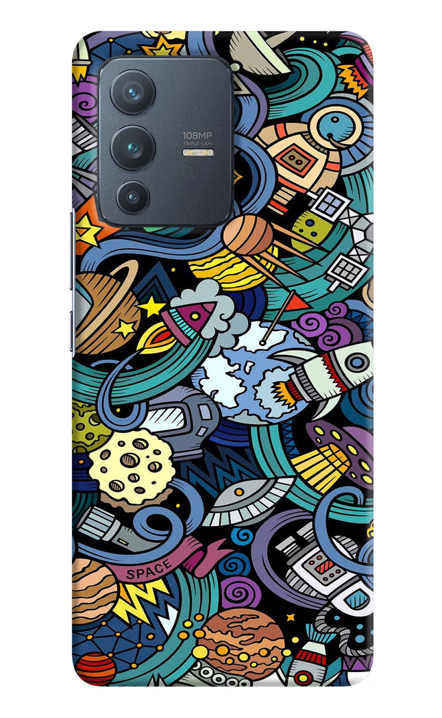 Space Abstract Vivo V23 Pro 5G Hard Case Back Cover by Casekaro