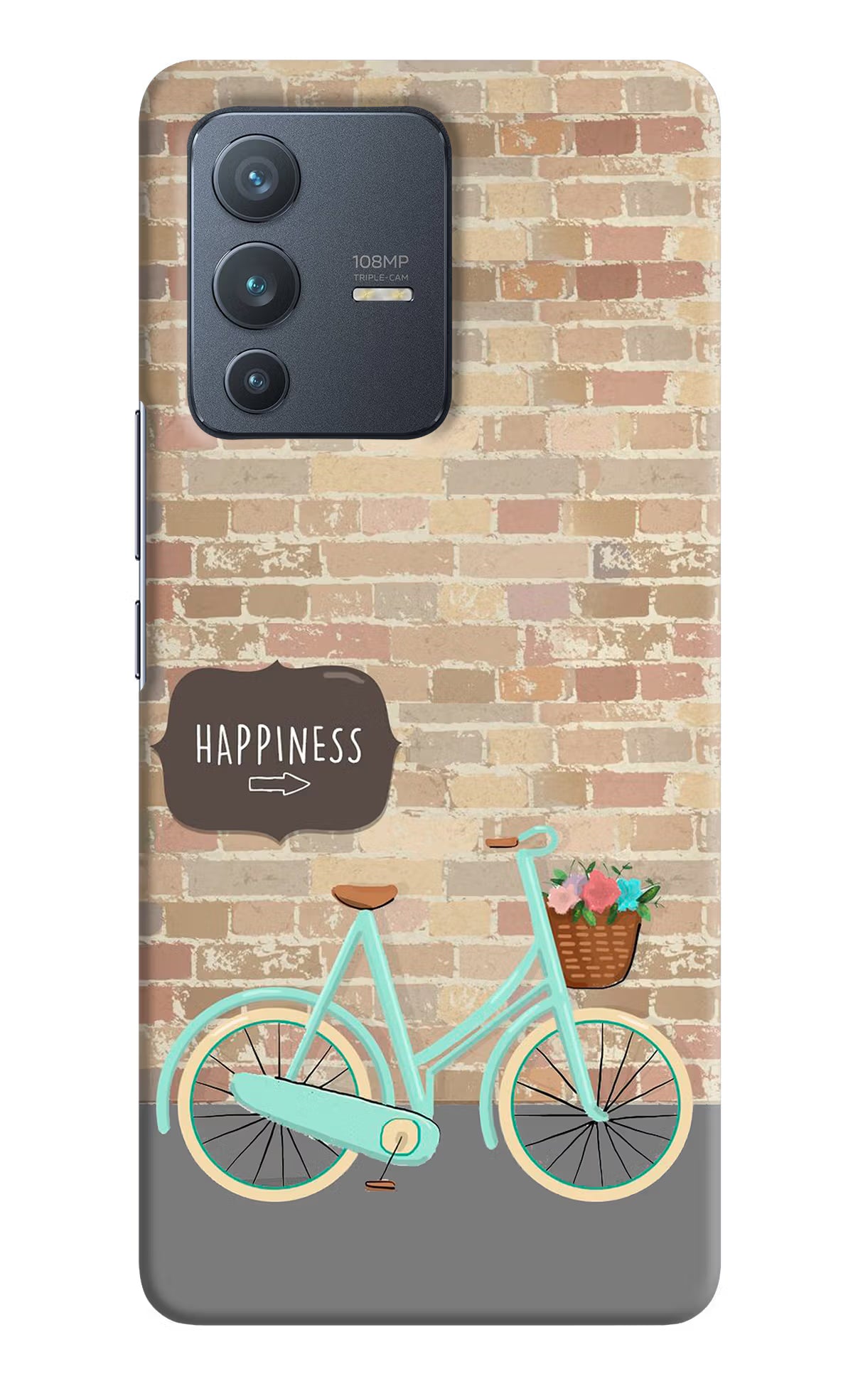 Happiness Artwork Vivo V23 Pro 5G Hard Case Back Cover by Casekaro