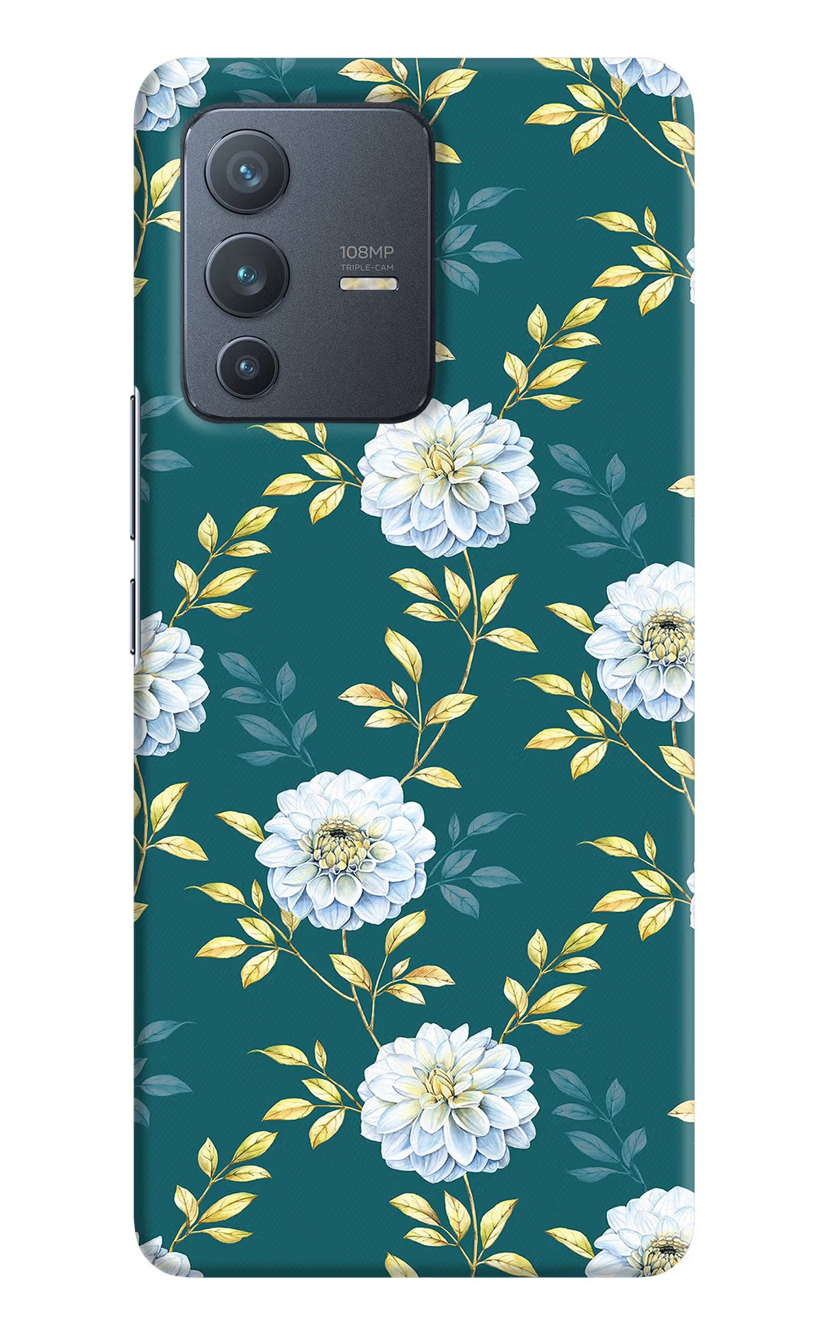 Flowers Vivo V23 Pro 5G Hard Case Back Cover by Casekaro
