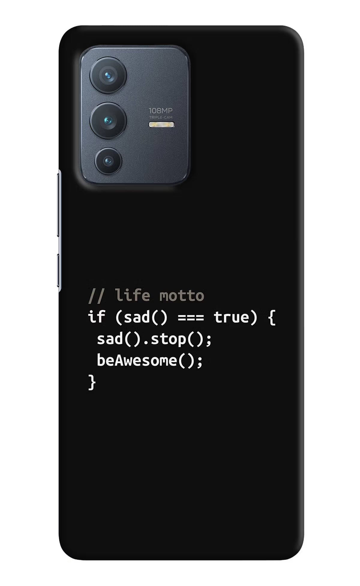 Life Motto Code Vivo V23 Pro 5G Hard Case Back Cover by Casekaro