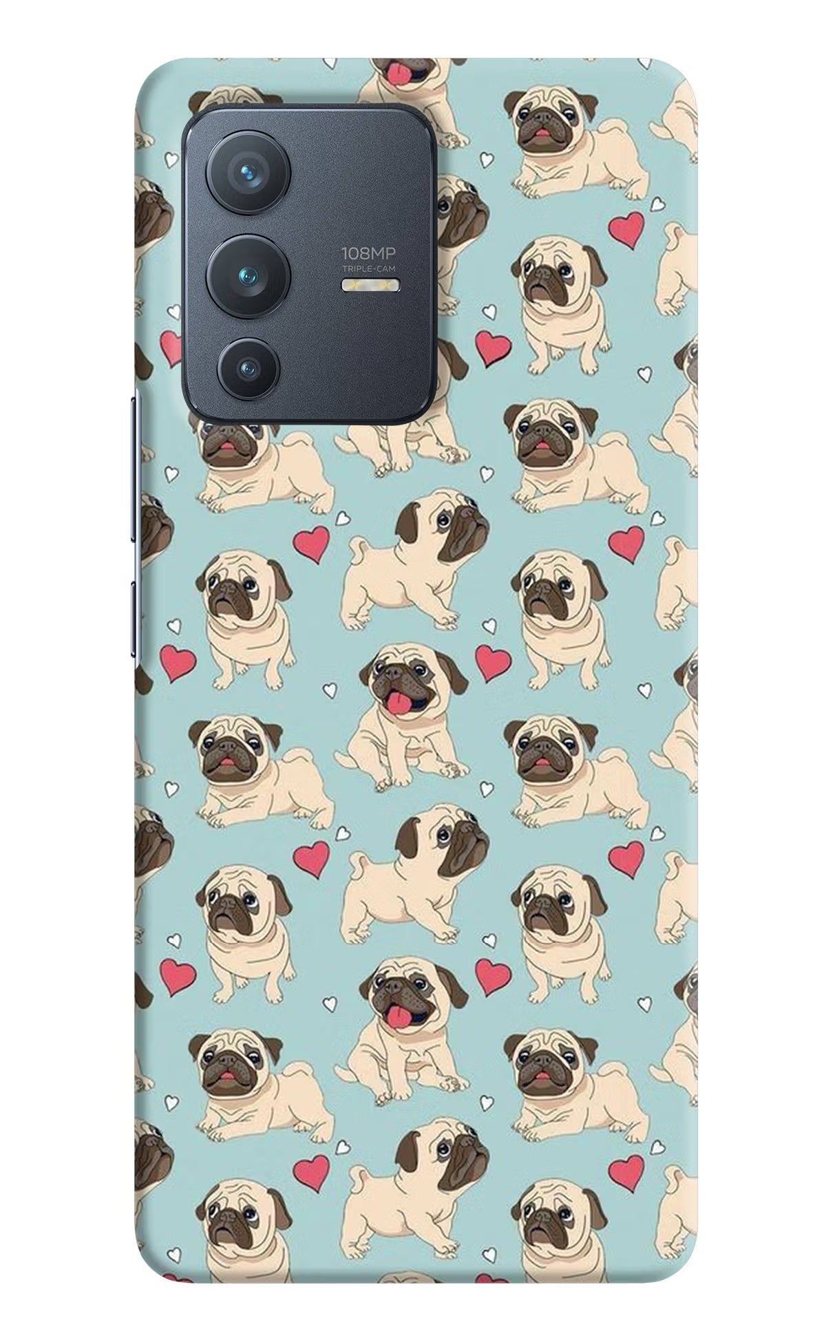 Pug Dog Vivo V23 Pro 5G Hard Case Back Cover by Casekaro