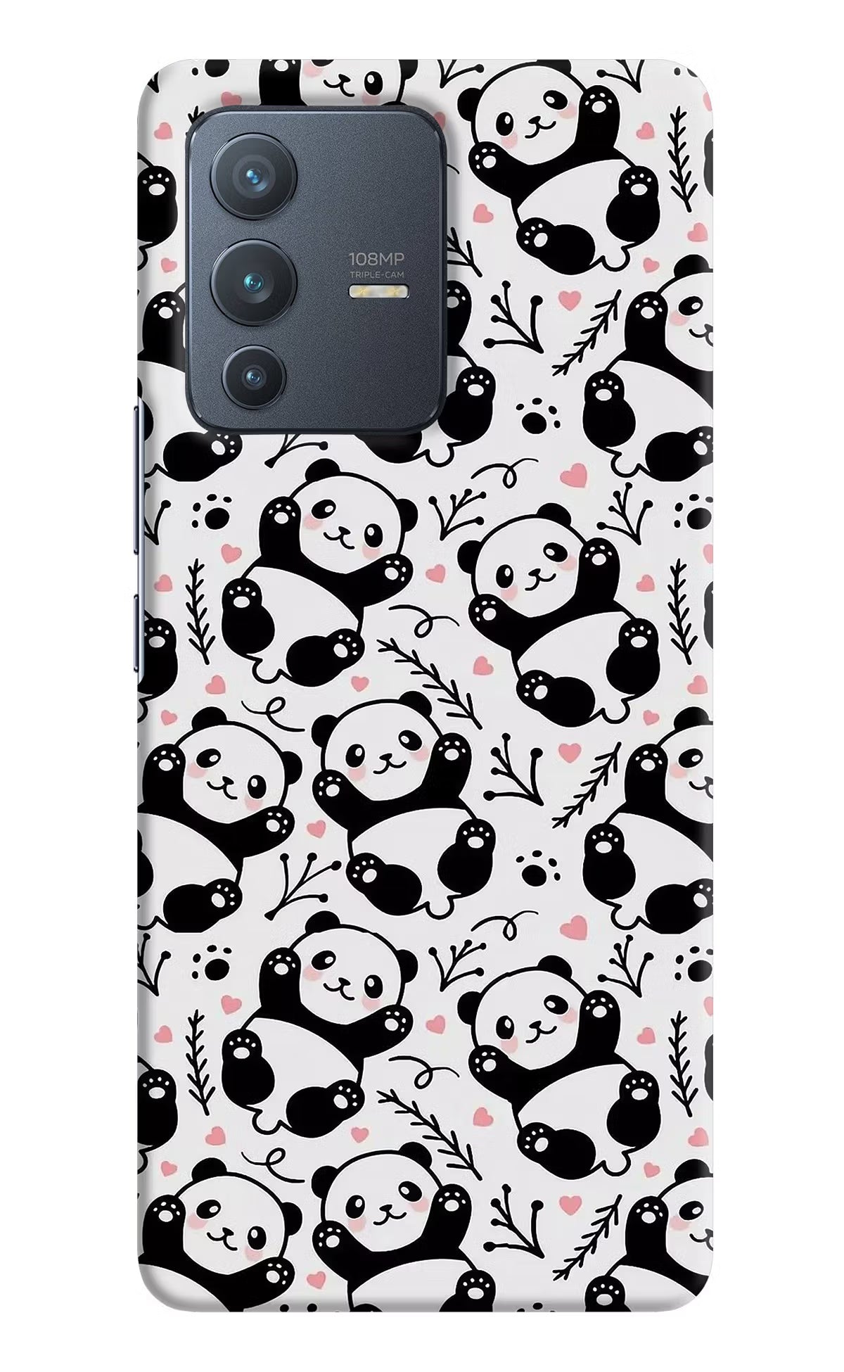 Cute Panda Vivo V23 Pro 5G Hard Case Back Cover by Casekaro