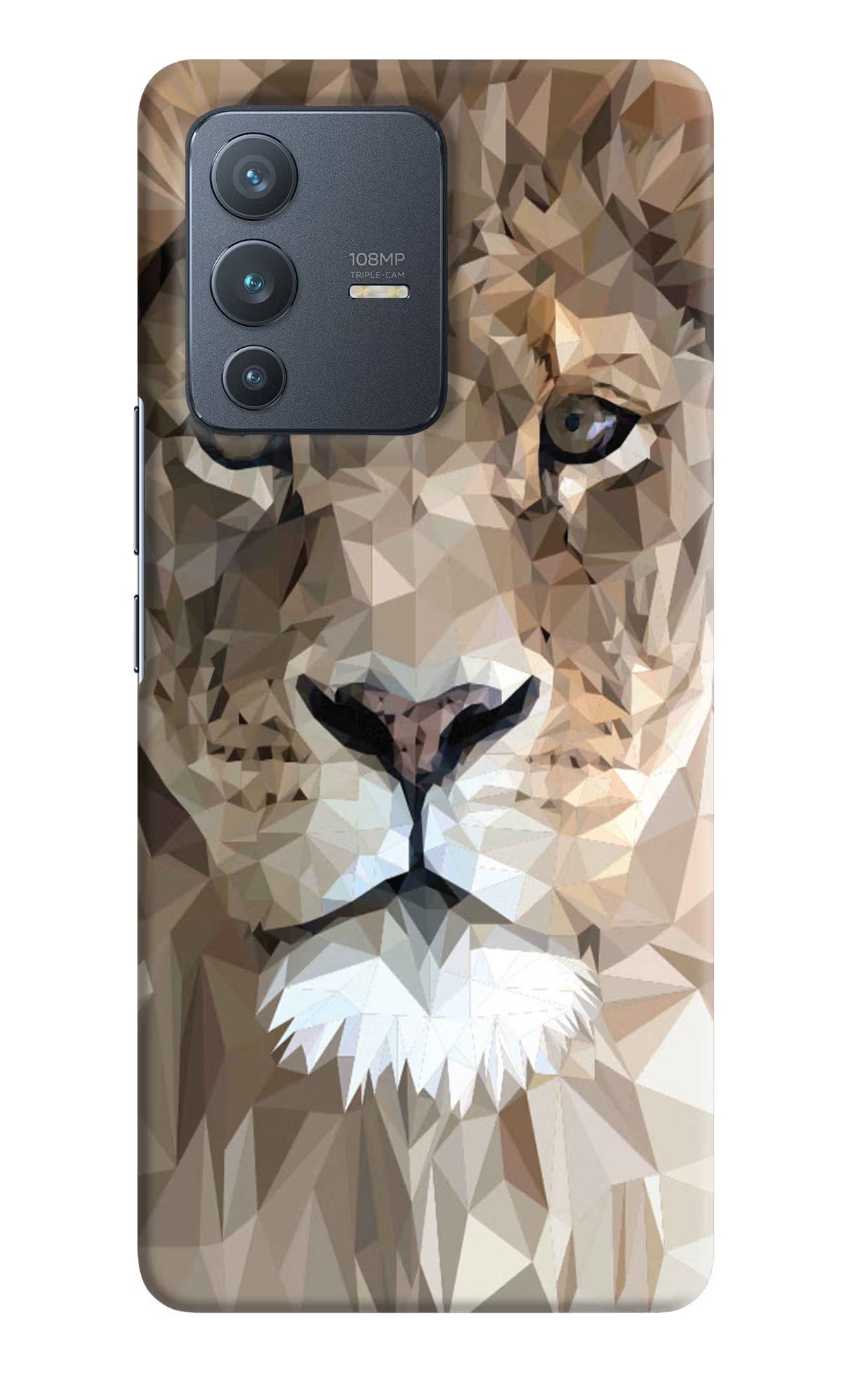 Lion Art Vivo V23 Pro 5G Hard Case Back Cover by Casekaro