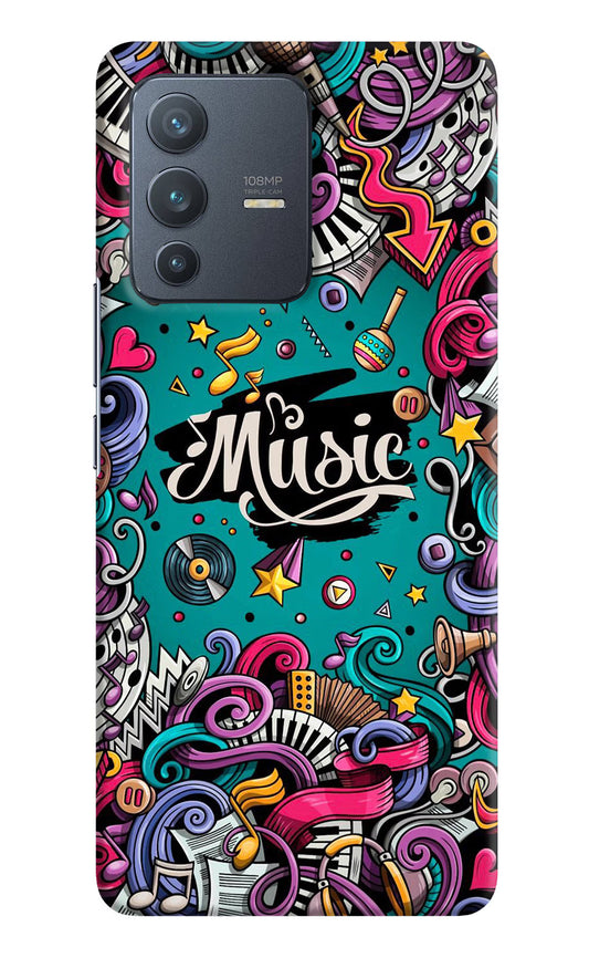 Music Graffiti Vivo V23 Pro 5G Hard Case Back Cover by Casekaro