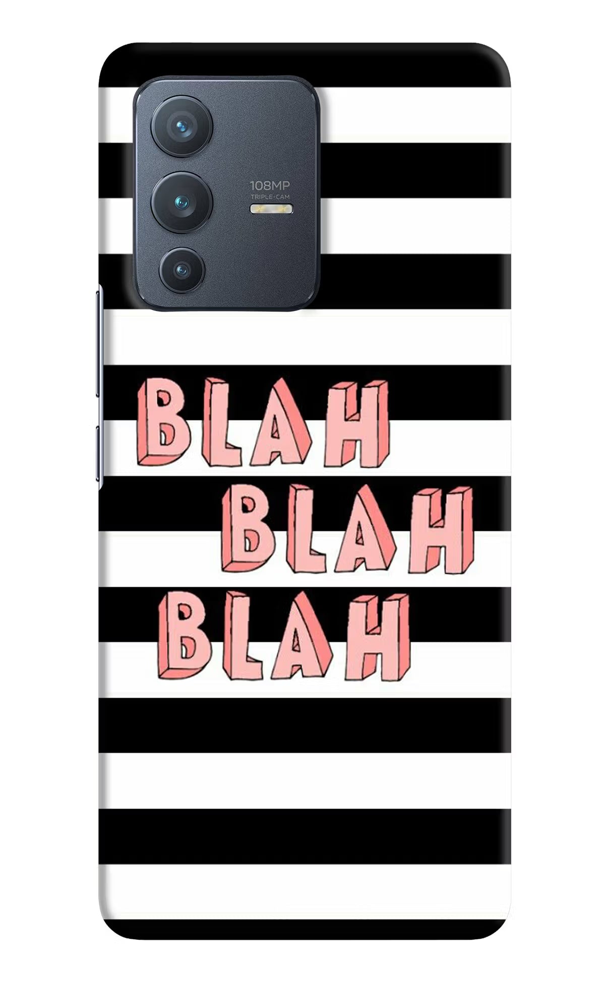 Blah Blah Blah Vivo V23 Pro 5G Hard Case Back Cover by Casekaro