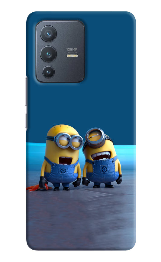 Minion Laughing Vivo V23 Pro 5G Hard Case Back Cover by Casekaro