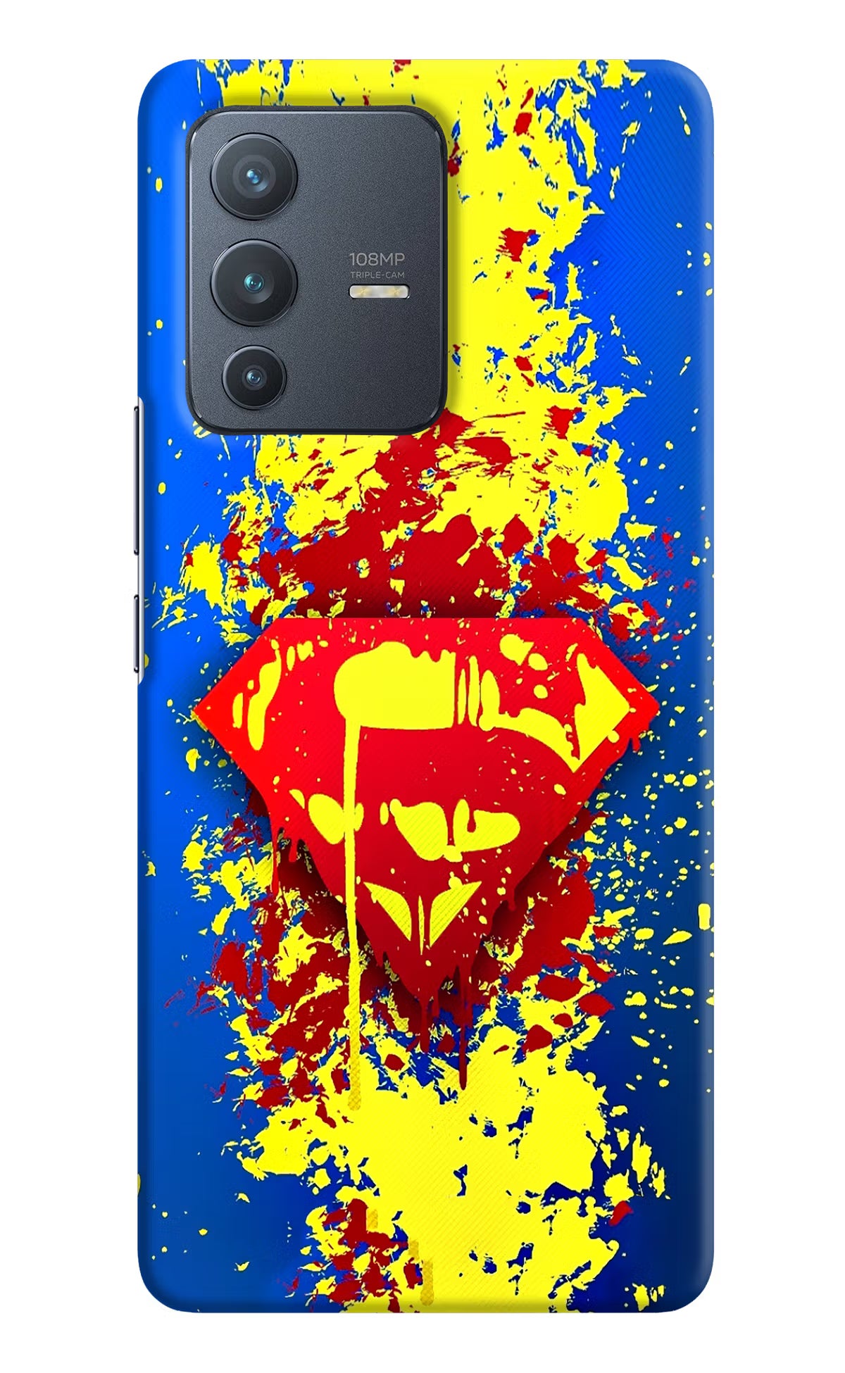 Superman logo Vivo V23 Pro 5G Hard Case Back Cover by Casekaro