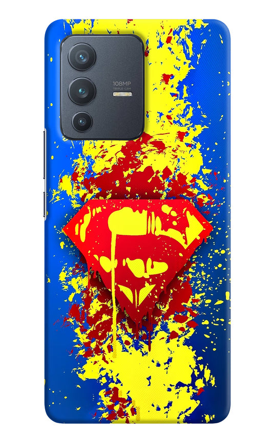 Superman logo Vivo V23 Pro 5G Hard Case Back Cover by Casekaro