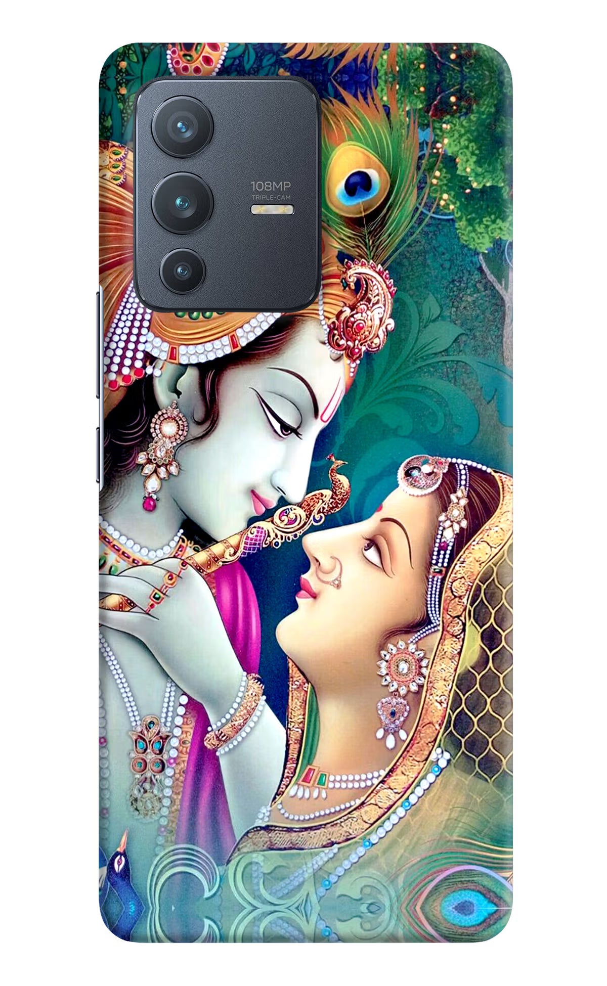 Lord Radha Krishna Vivo V23 Pro 5G Hard Case Back Cover by Casekaro