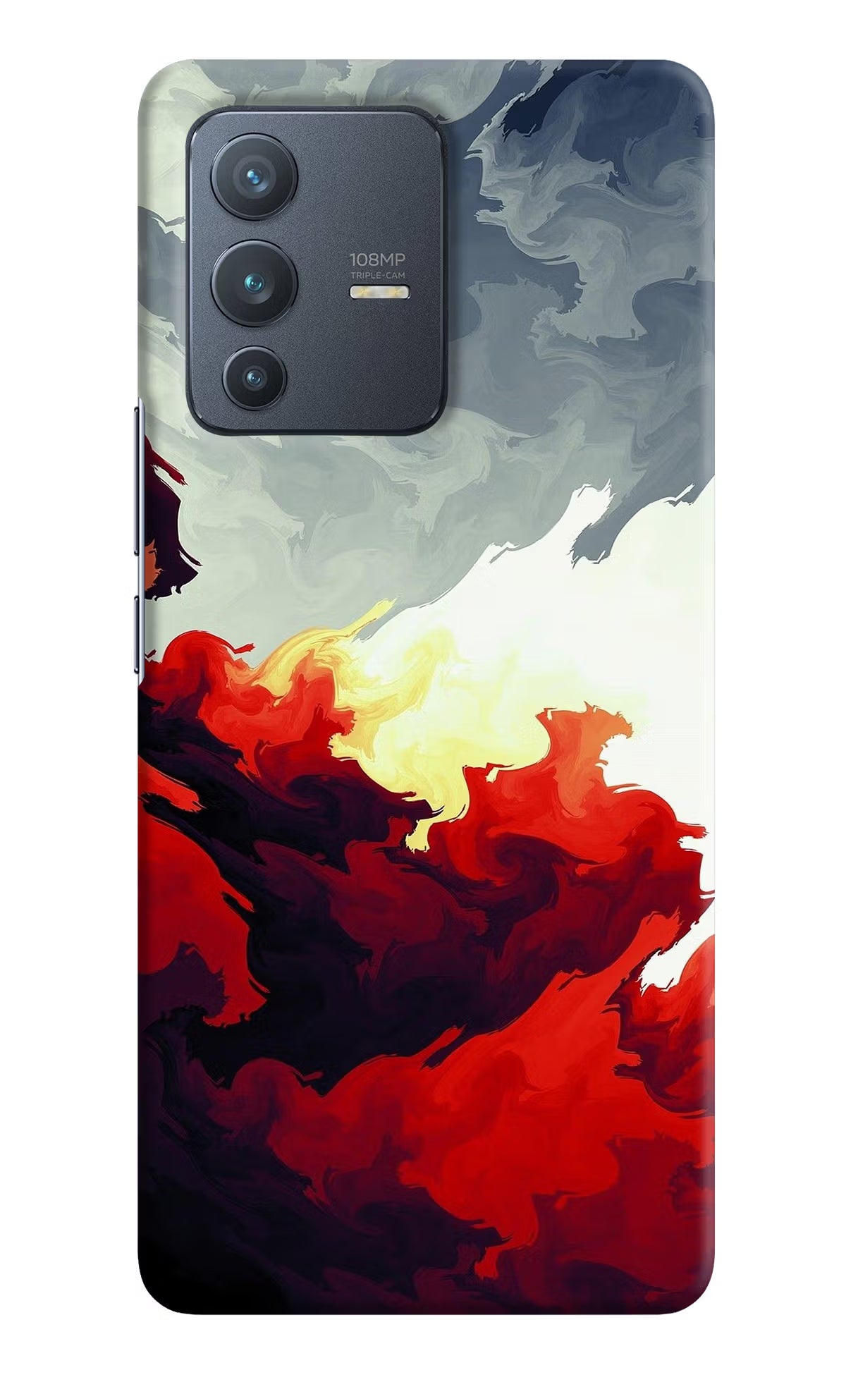 Fire Cloud Vivo V23 Pro 5G Hard Case Back Cover by Casekaro