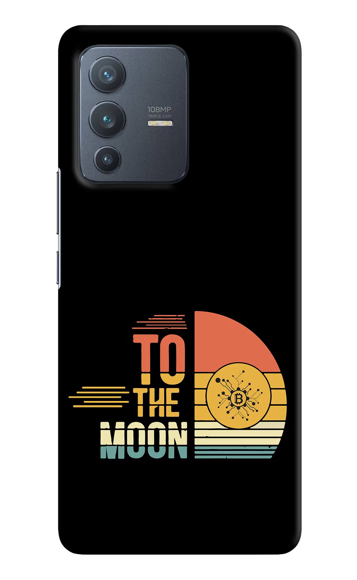 To the Moon Vivo V23 Pro 5G Hard Case Back Cover by Casekaro