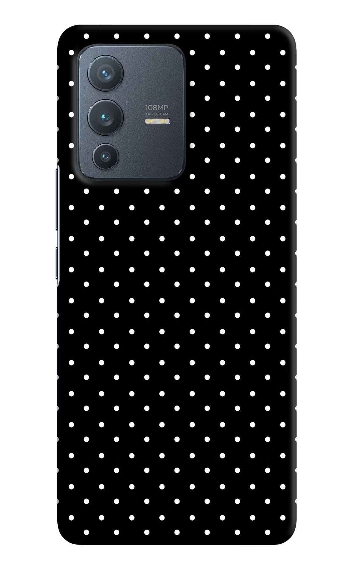 White Dots Vivo V23 Pro 5G Hard Case Back Cover by Casekaro