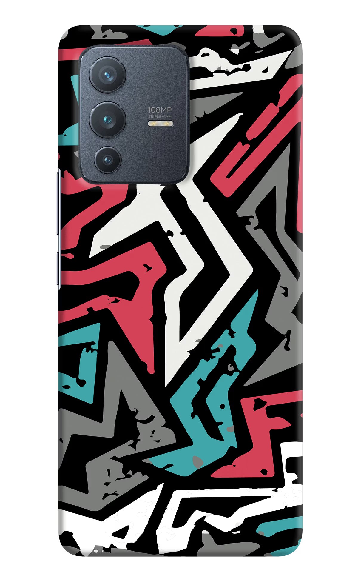 Geometric Graffiti Vivo V23 Pro 5G Hard Case Back Cover by Casekaro
