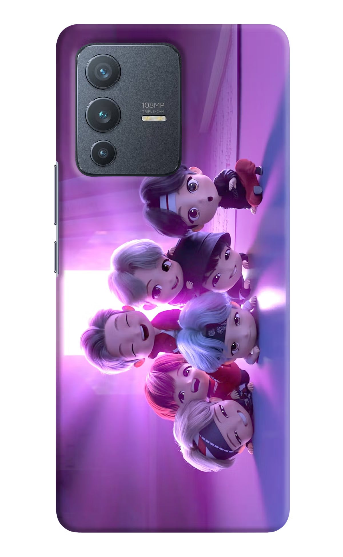 BTS Chibi Vivo V23 Pro 5G Hard Case Back Cover by Casekaro