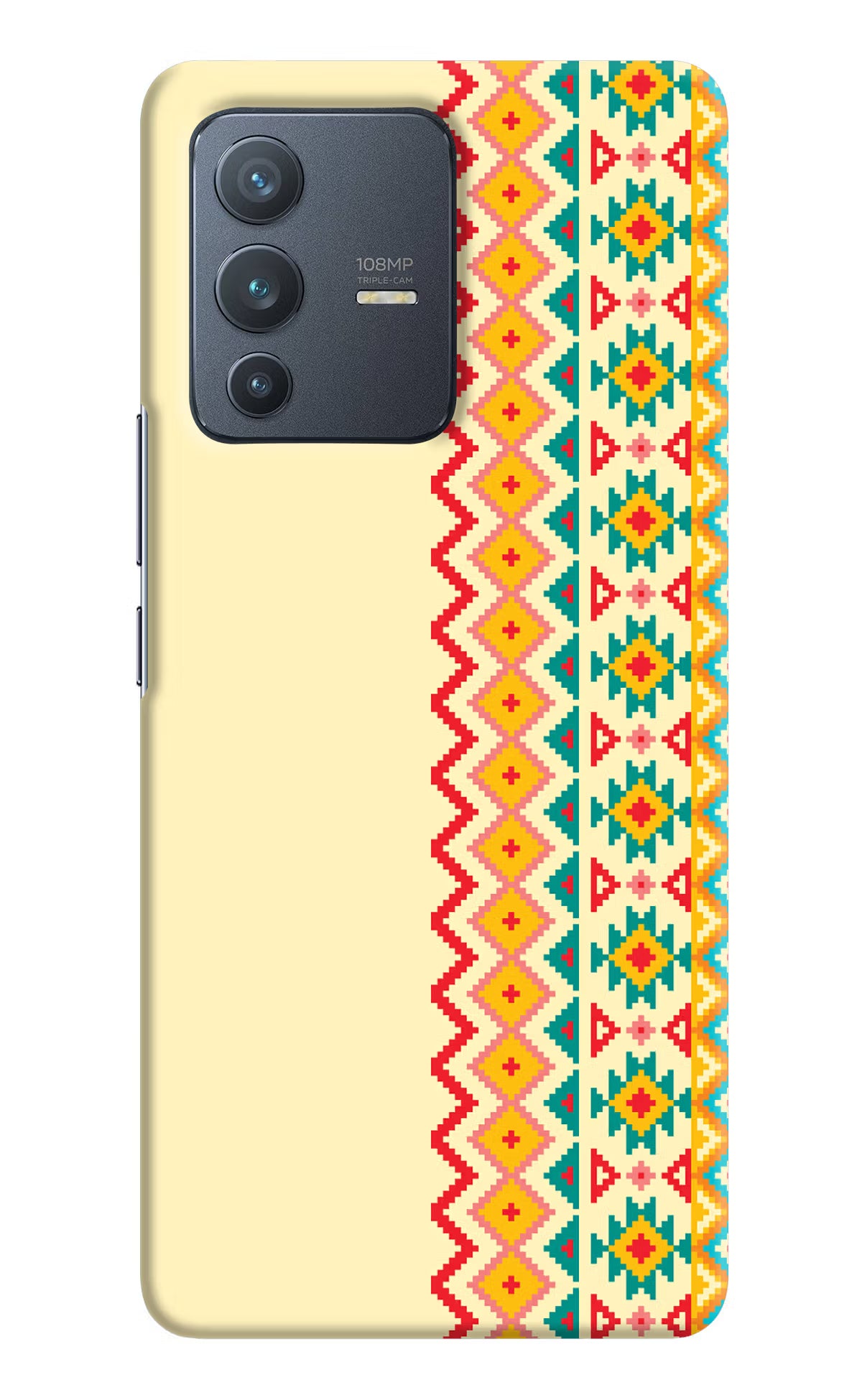 Ethnic Seamless Vivo V23 Pro 5G Hard Case Back Cover by Casekaro