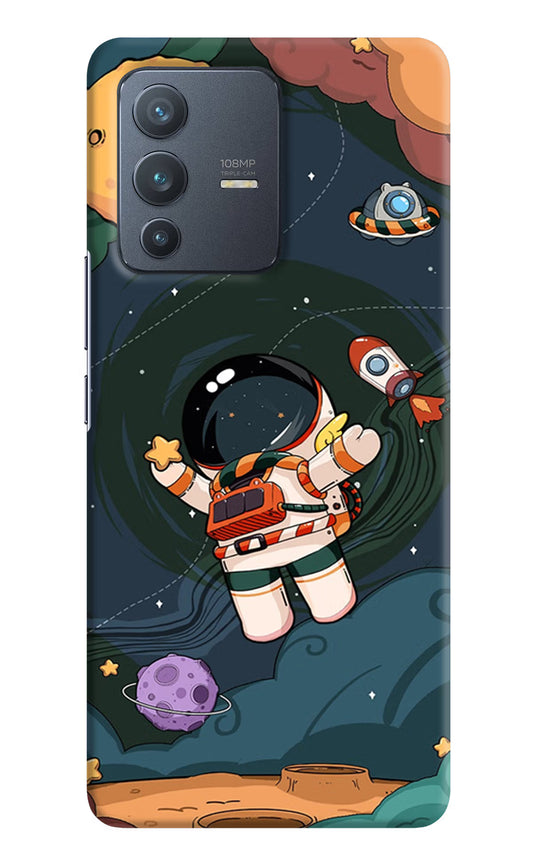 Cartoon Astronaut Vivo V23 Pro 5G Hard Case Back Cover by Casekaro