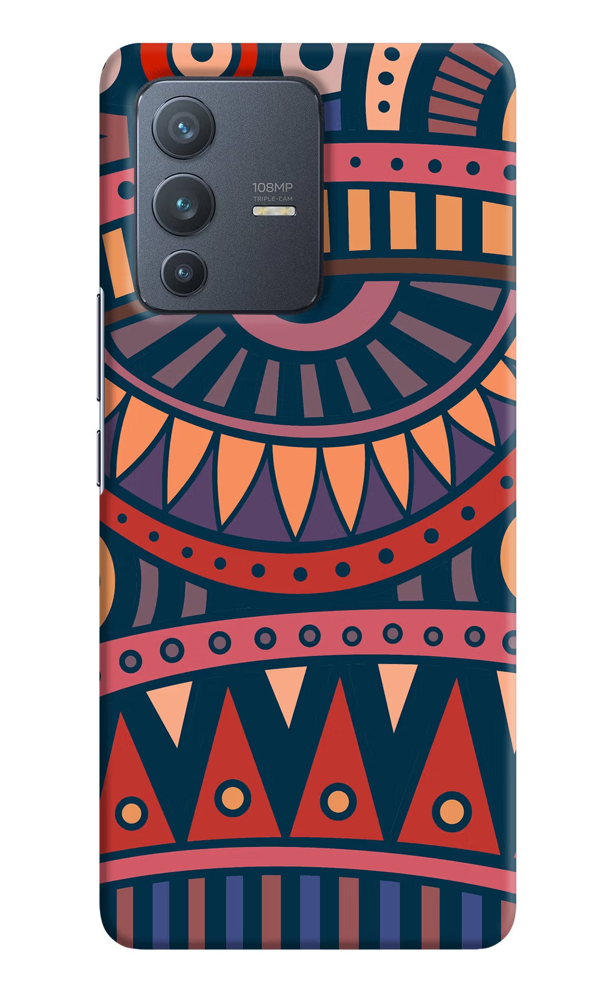 African Culture Design Vivo V23 Pro 5G Hard Case Back Cover by Casekaro