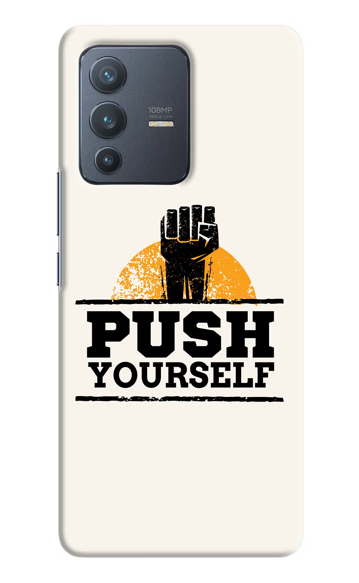 Push Yourself Vivo V23 Pro 5G Hard Case Back Cover by Casekaro