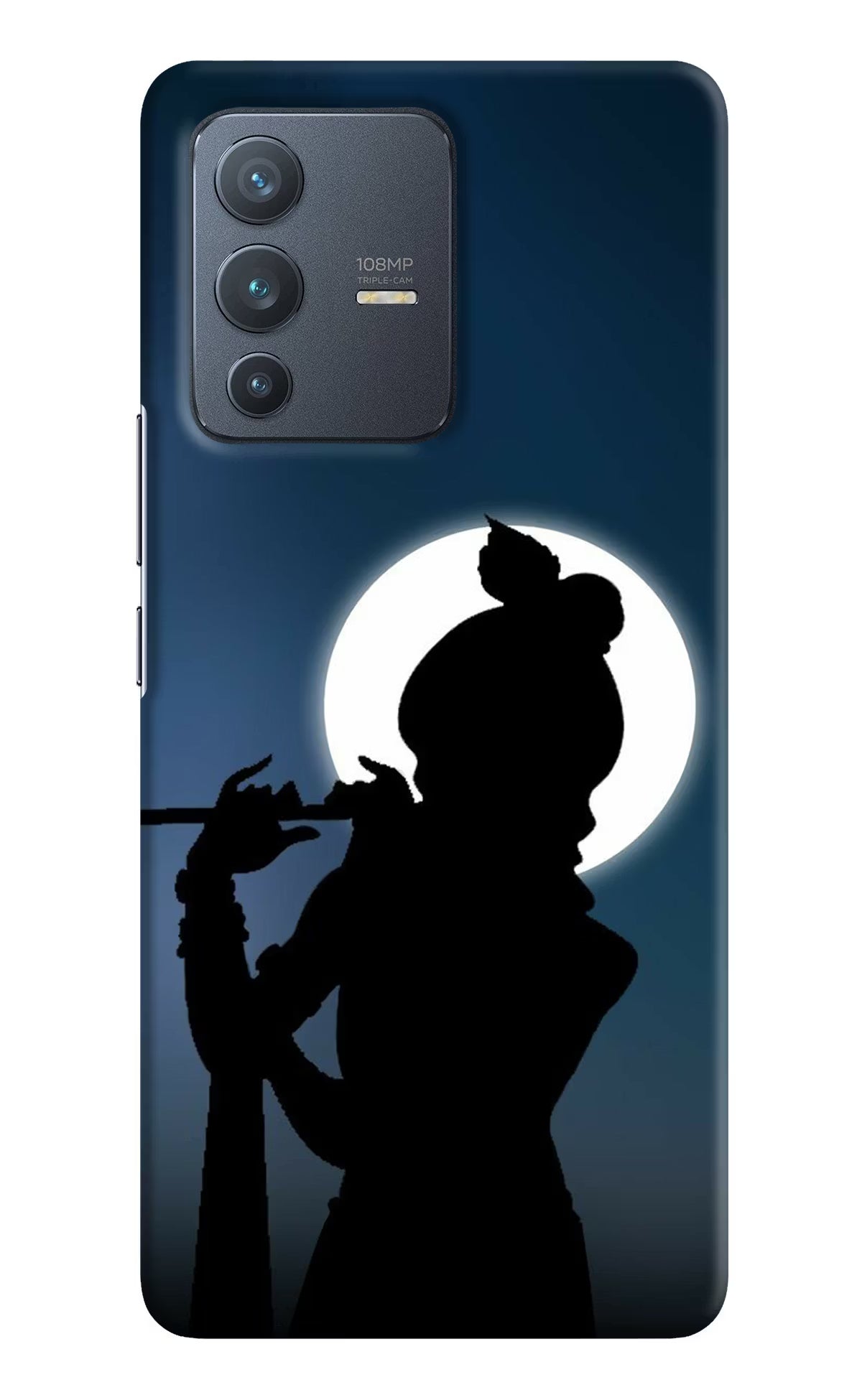 Shri Krishna Silhouette Vivo V23 Pro 5G Hard Case Back Cover by Casekaro