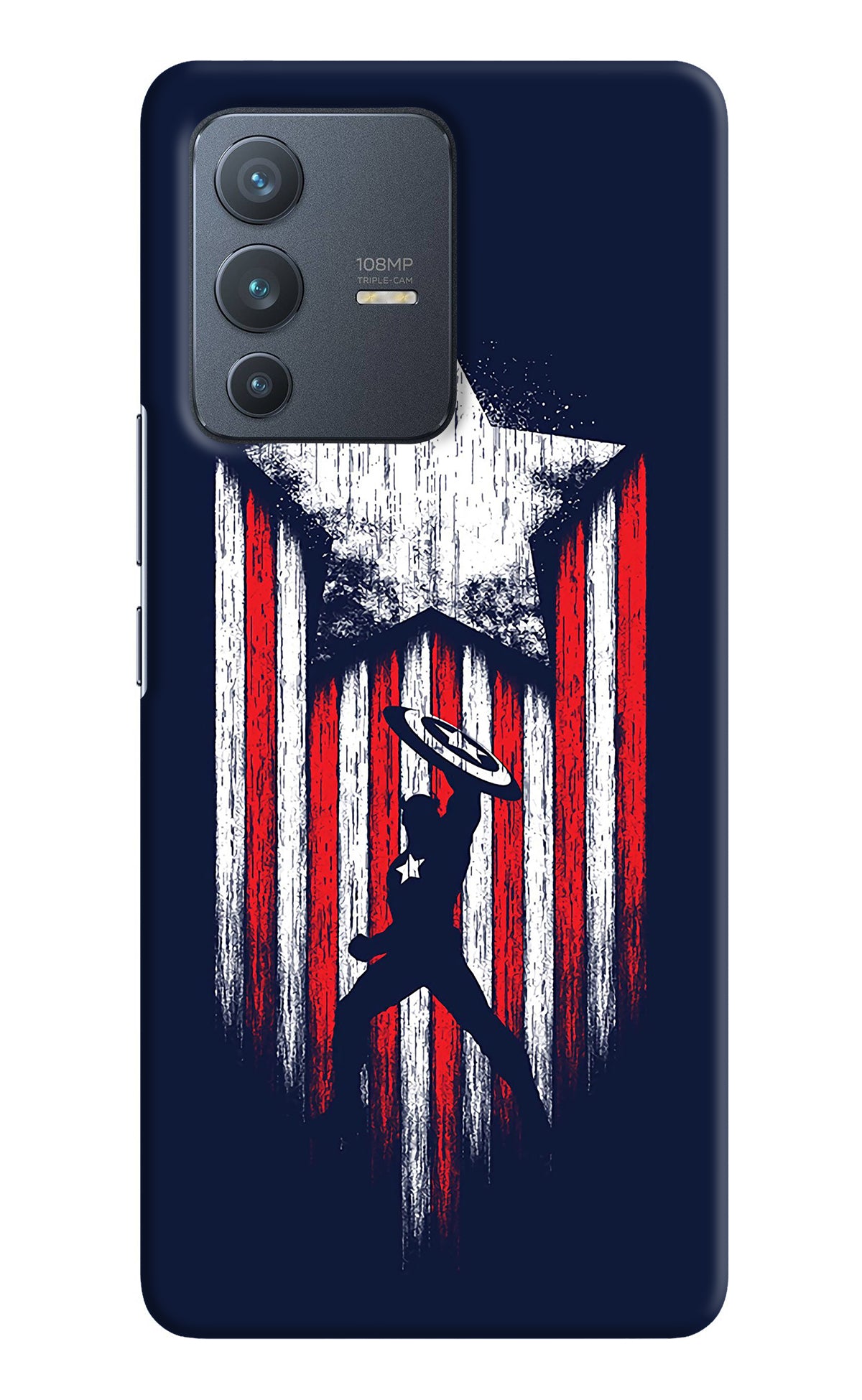 Captain America Marvel Art Vivo V23 Pro 5G Back Cover