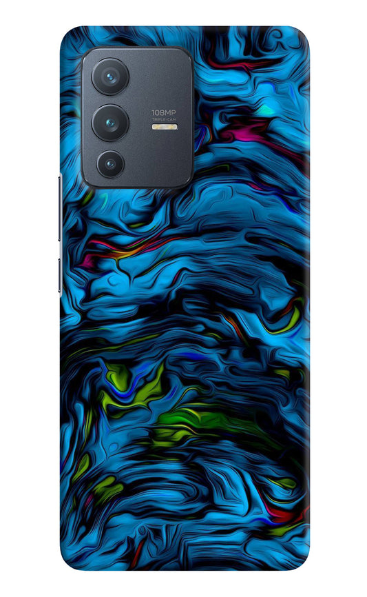 Dark Blue Abstract Vivo V23 Pro 5G Back Cover