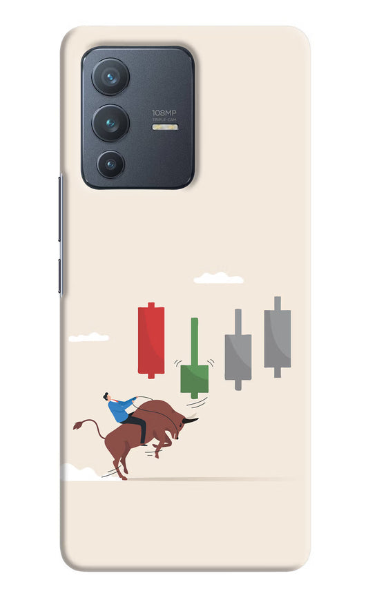 Bull Trading Momentum Vivo V23 Pro 5G Hard Case Back Cover by Casekaro