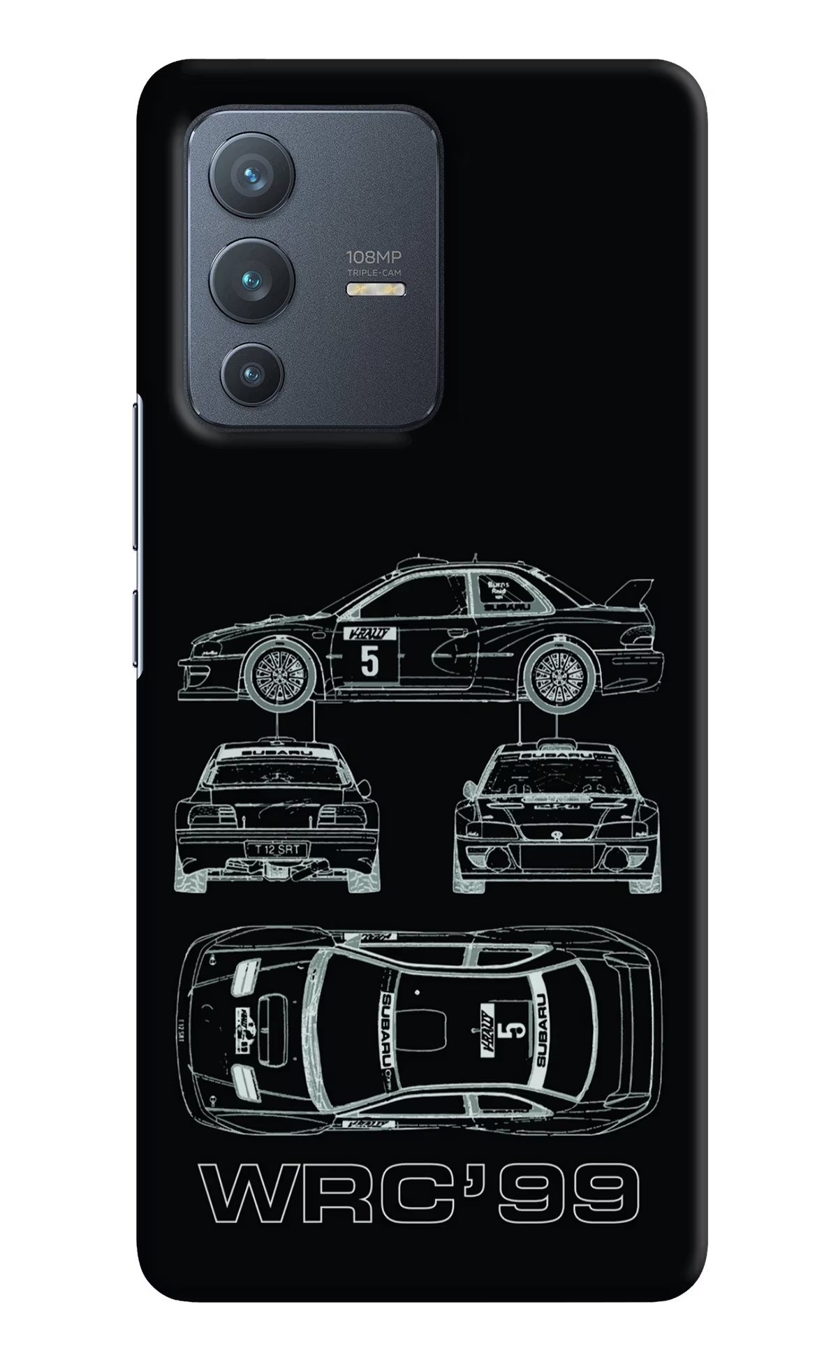 WRC'99 Vivo V23 Pro 5G Hard Case Back Cover by Casekaro