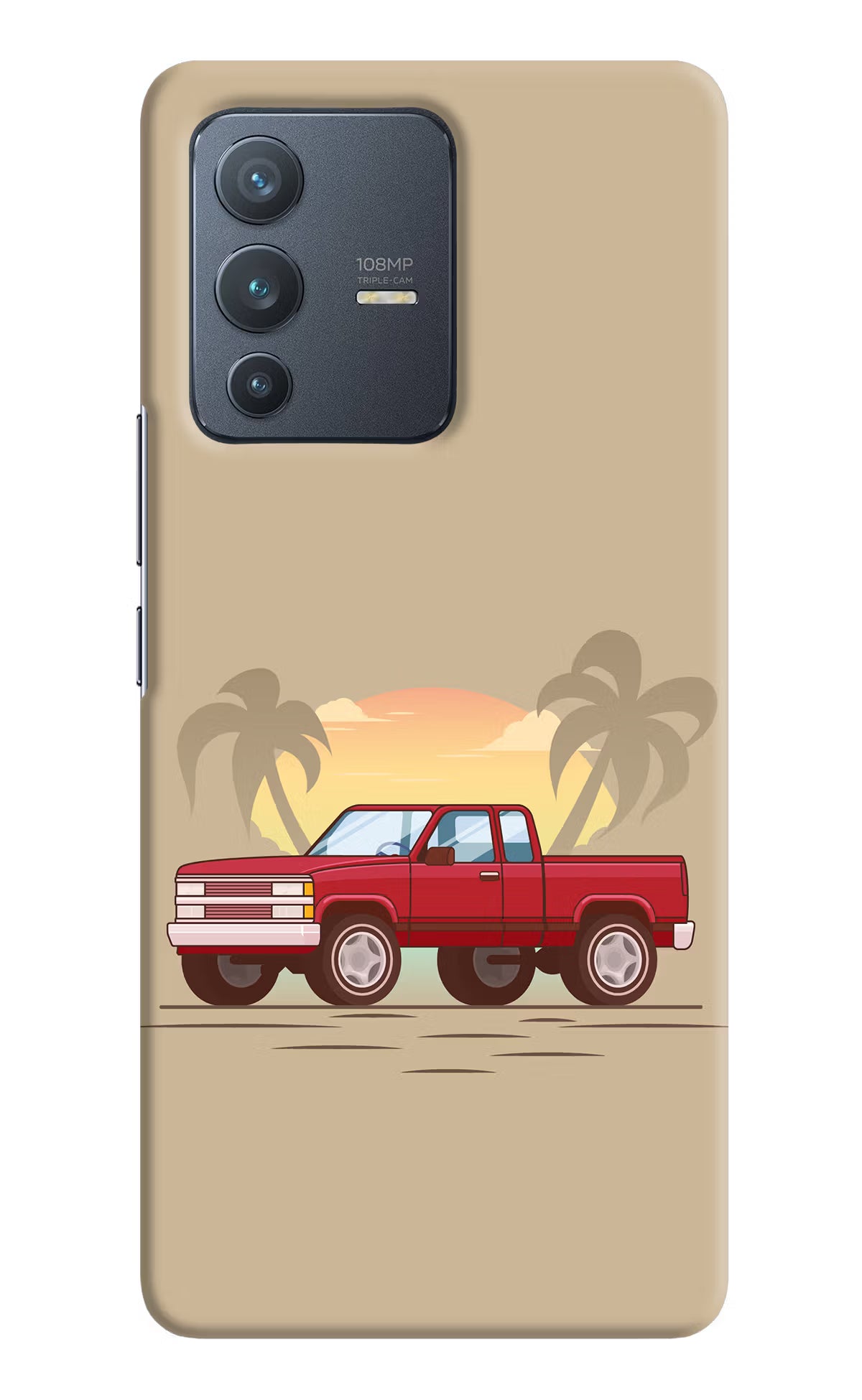 Desert Classic Drive Vivo V23 Pro 5G Hard Case Back Cover by Casekaro
