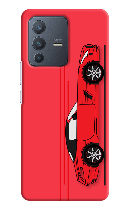 Red Velocity Vivo V23 Pro 5G Hard Case Back Cover by Casekaro